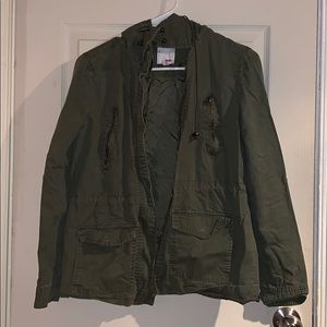 Green utility jacket